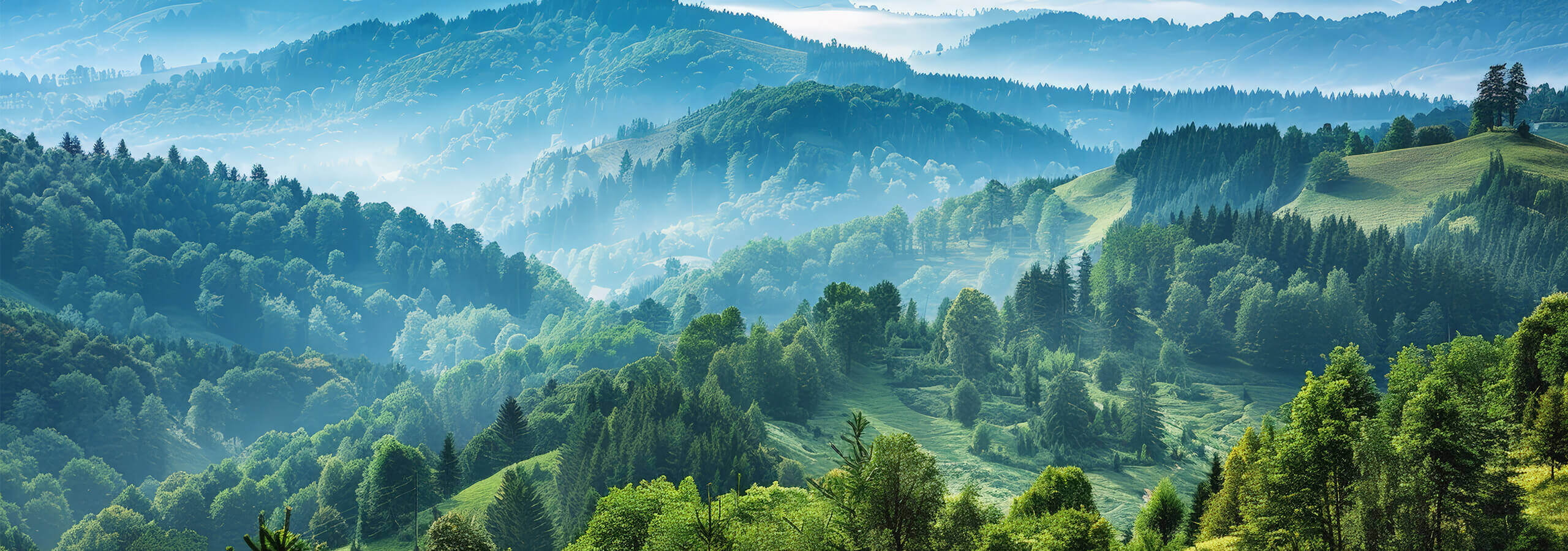 Immagine di paesaggio naturale legata alla sostenibilità ambientale - Certificazione EcoVadis Satech