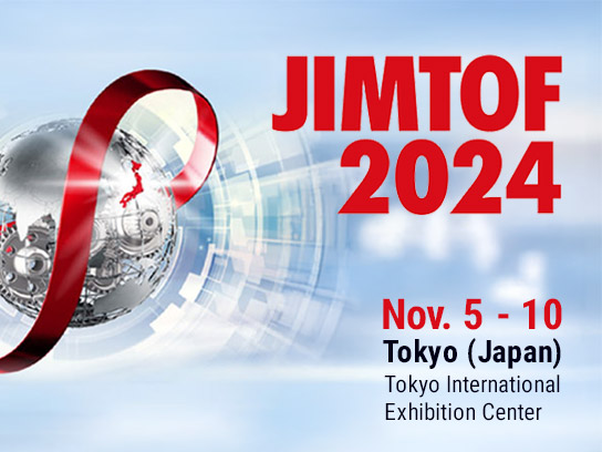 Banner della Fiera JIMTOF 2024 (Tokyo, Giappone)